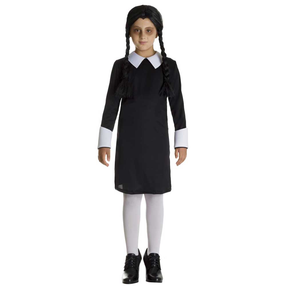 Mercoledì Addams - Vestito carnevale per bambini, 7-8 anni