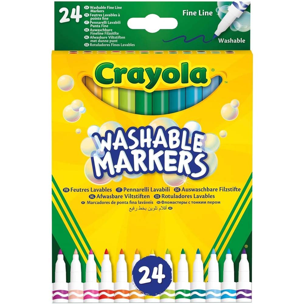 Crayola 24 Pennarelli Ultra Lavabili - Skizzo Bimbi