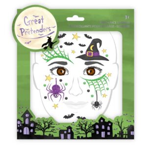 Great Pretenders Adesivi Da Viso Per Bambini, Witch Face Stickers