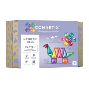 Connetix 32 Pezzi - Tessere Magnetiche Mini Pastello