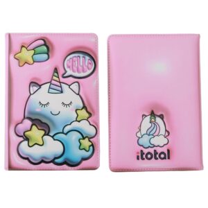 iTOTAL Notebook Con Copertina 3D, Unicorno