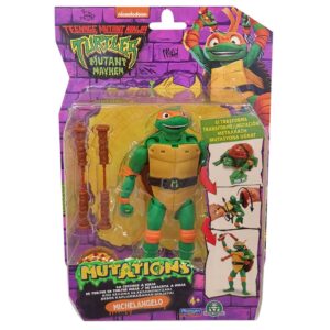 Giochi Preziosi Turtles Mutant Mayhem, Michelangelo Personaggio Trasformabile In Tartaruga