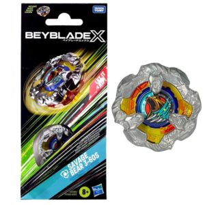 Hasbro Beyblade X, Solo Trottola, Savage Bear 3-60S