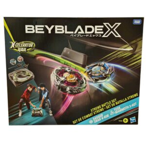 Hasbro Beyblade X, Set da Combattimento Arena Xtreme Con 2 Trottole e Lanciatori